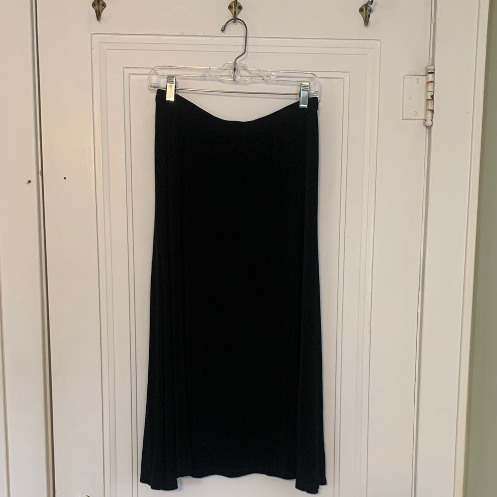Coldwater Creek Elegant Black Midi Skirt